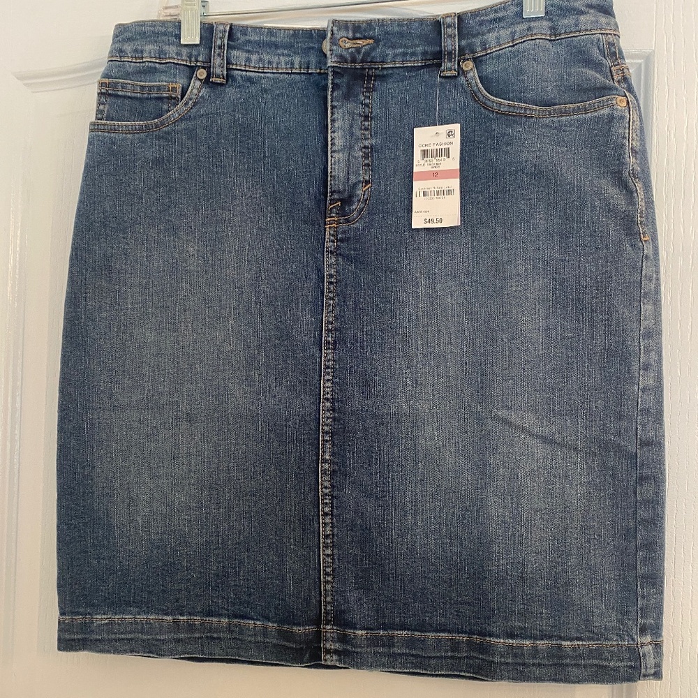 NWT Jean Skirt